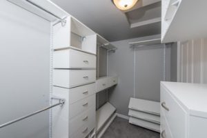 Walk in closets in new home construction in Camas WA